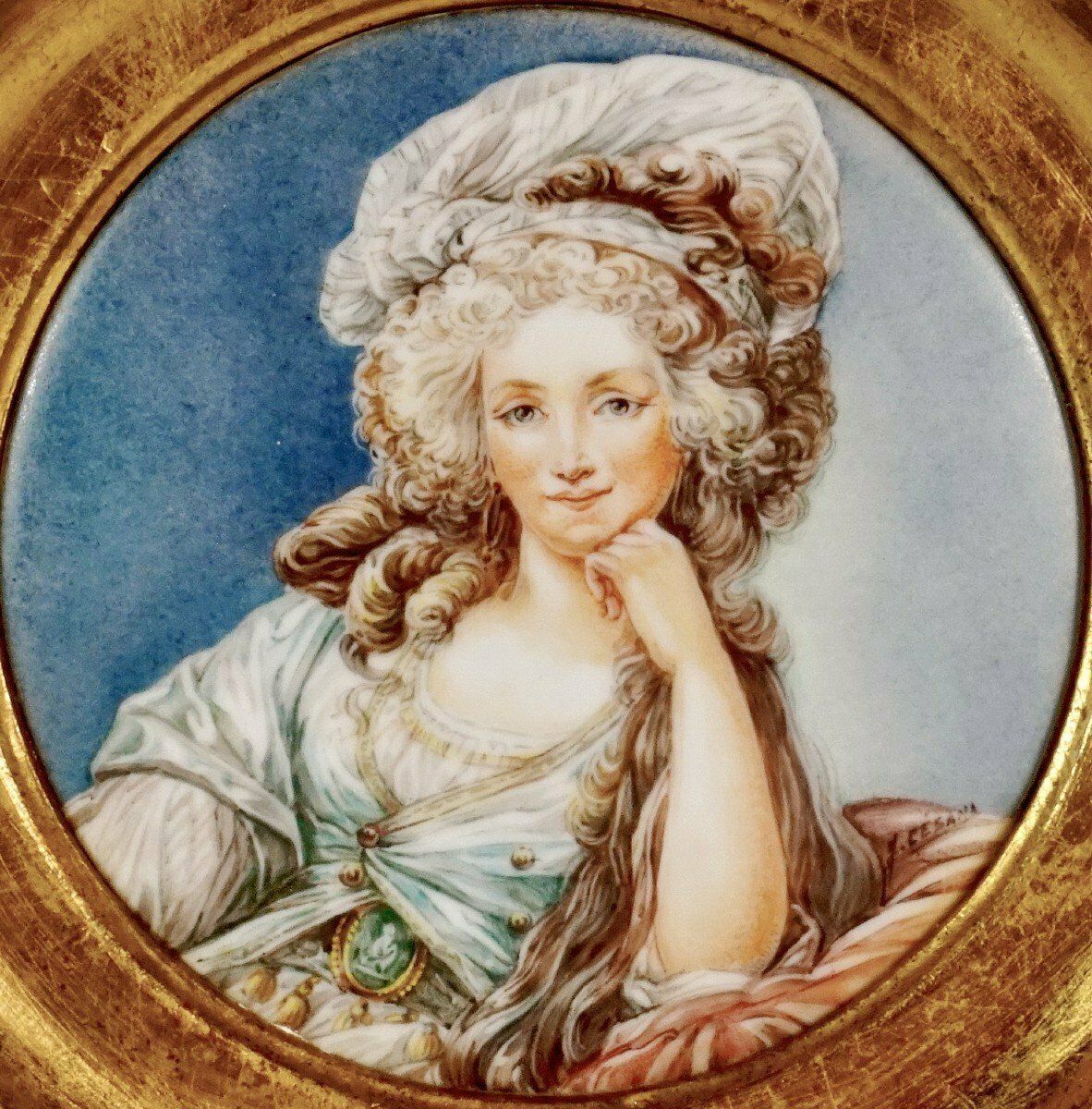 The Duchess Of Orleans   Porcelain Medallion   Ep. 19th photo furniture