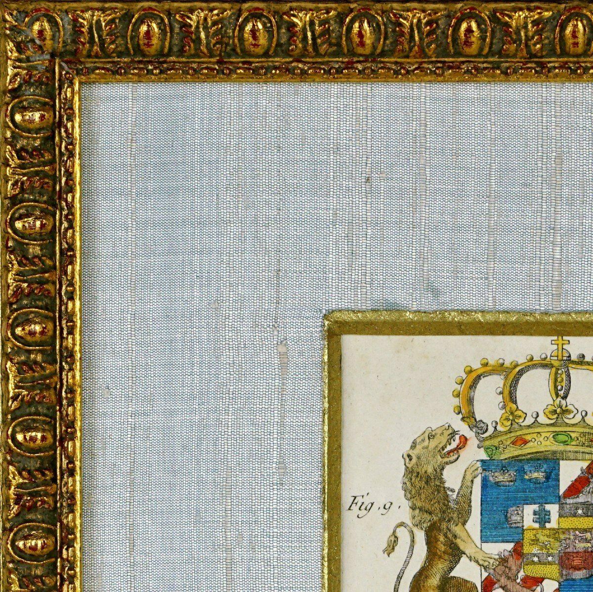 Petite Gravure   Armoirie De Gustave III D'holstein   Eutin  Roi De Suede   Ep. Xviiie photo furniture