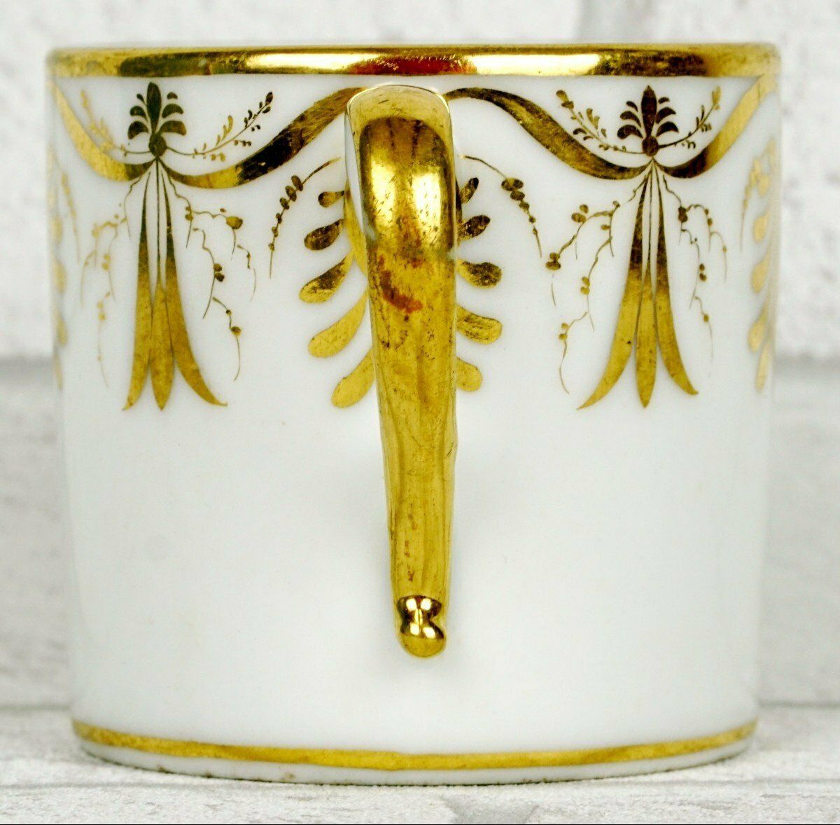 Paris Porcelain Cup And Saucer   Manufacture De Locre   Early 19th Century photo Home Decor