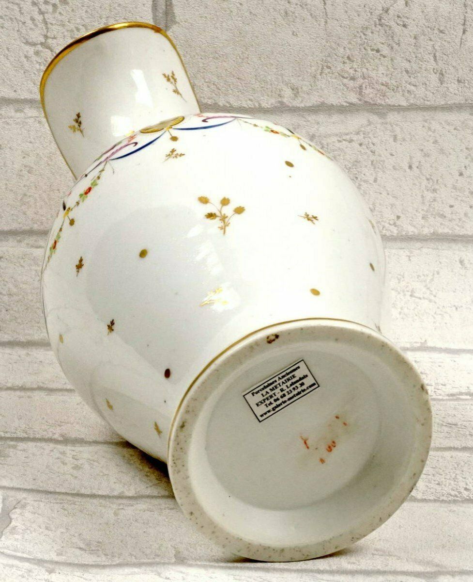 Large Water Jug In Paris Porcelain   Atelier De Halley   Directory / Consulate Period photo vinterior