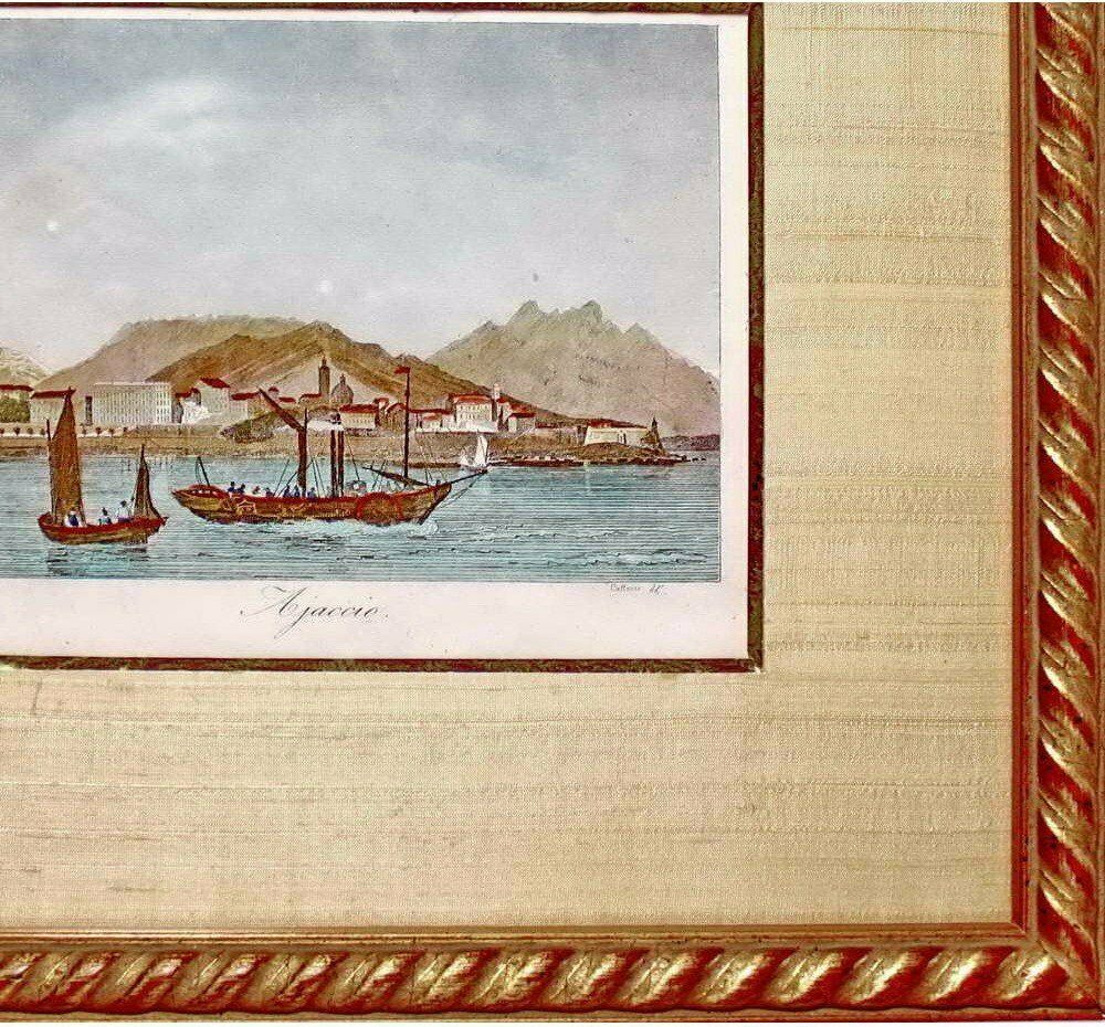 Engraving Of Ajaccio   Corsica   Ep. 1st Half Of The 19th Century photo furniture