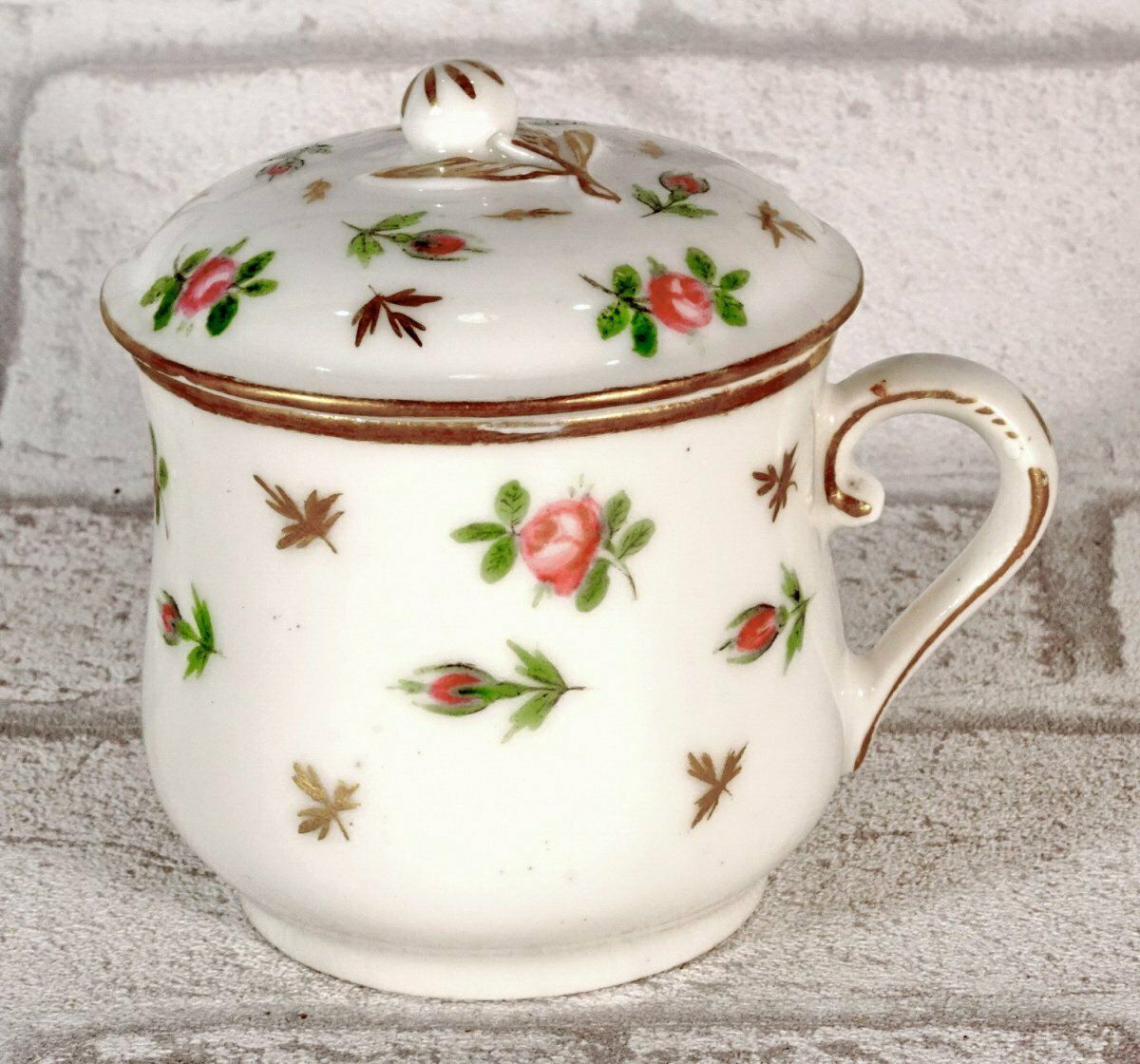 Paris Porcelain Cream Pot   Locre Factory   18th Century   Louis XVI photo vintage