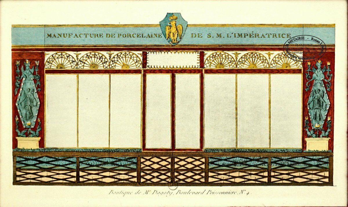 Storefront Of The Dagoty Porcelain Factory In Paris photo Art