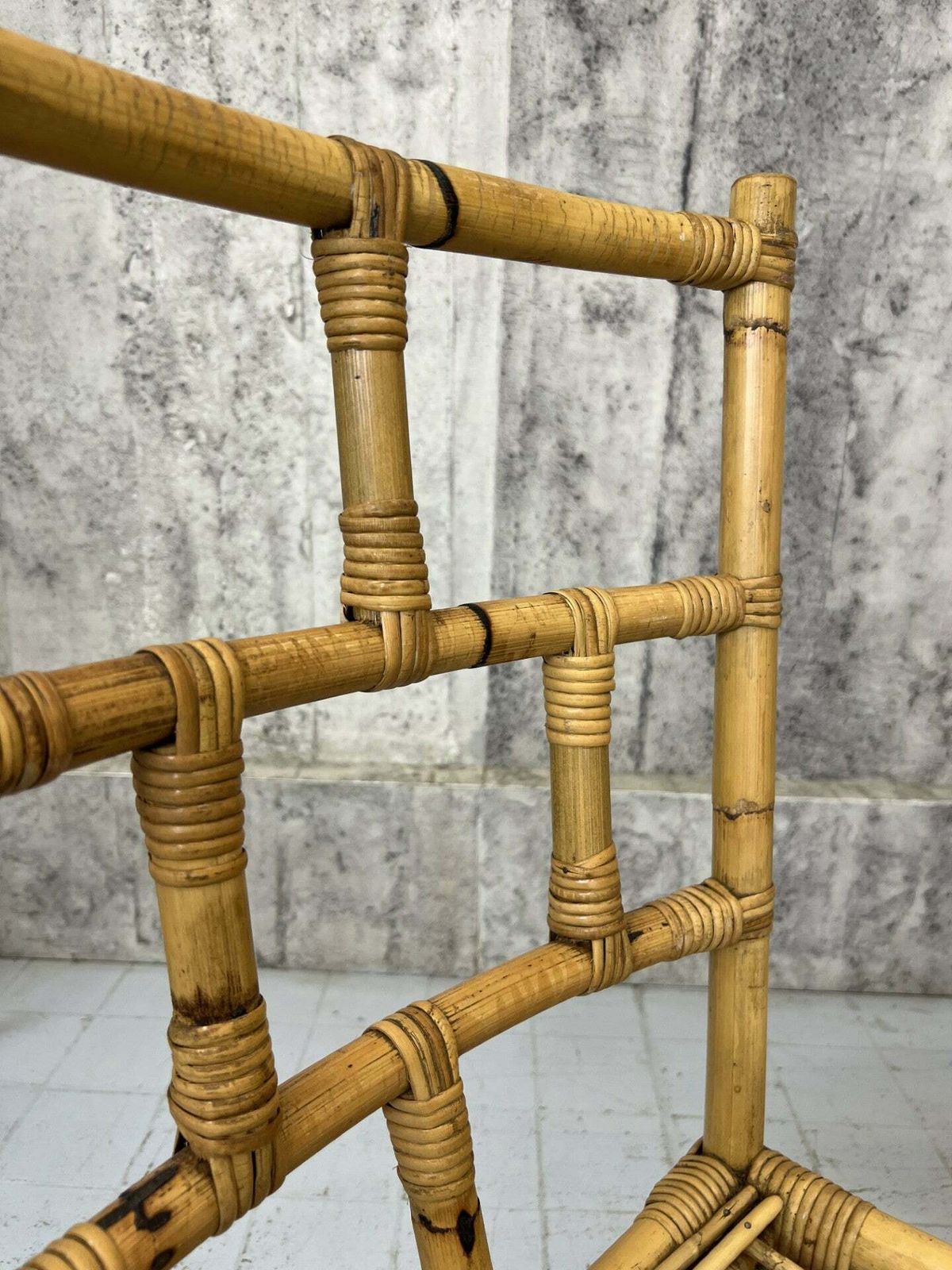 photo furniture Set Of Four 1970s Bamboo Dining Chairs