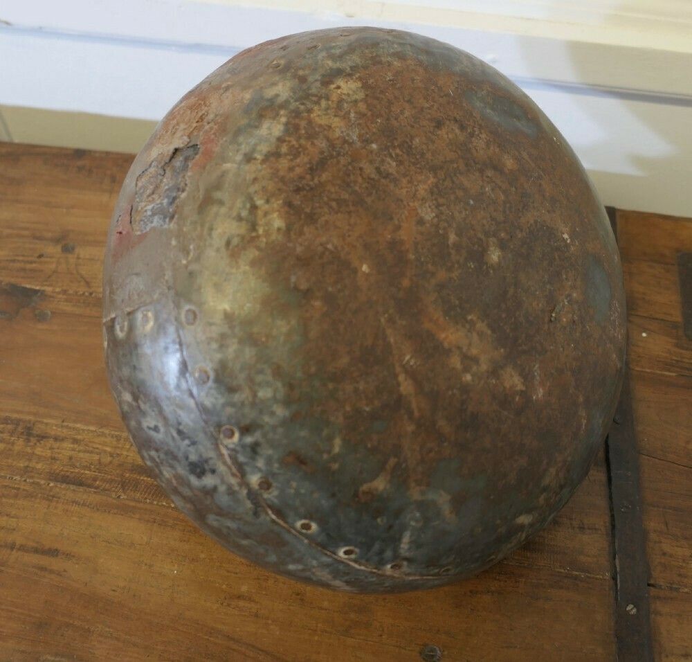 North African Round Metal Water Vase photo vinterior