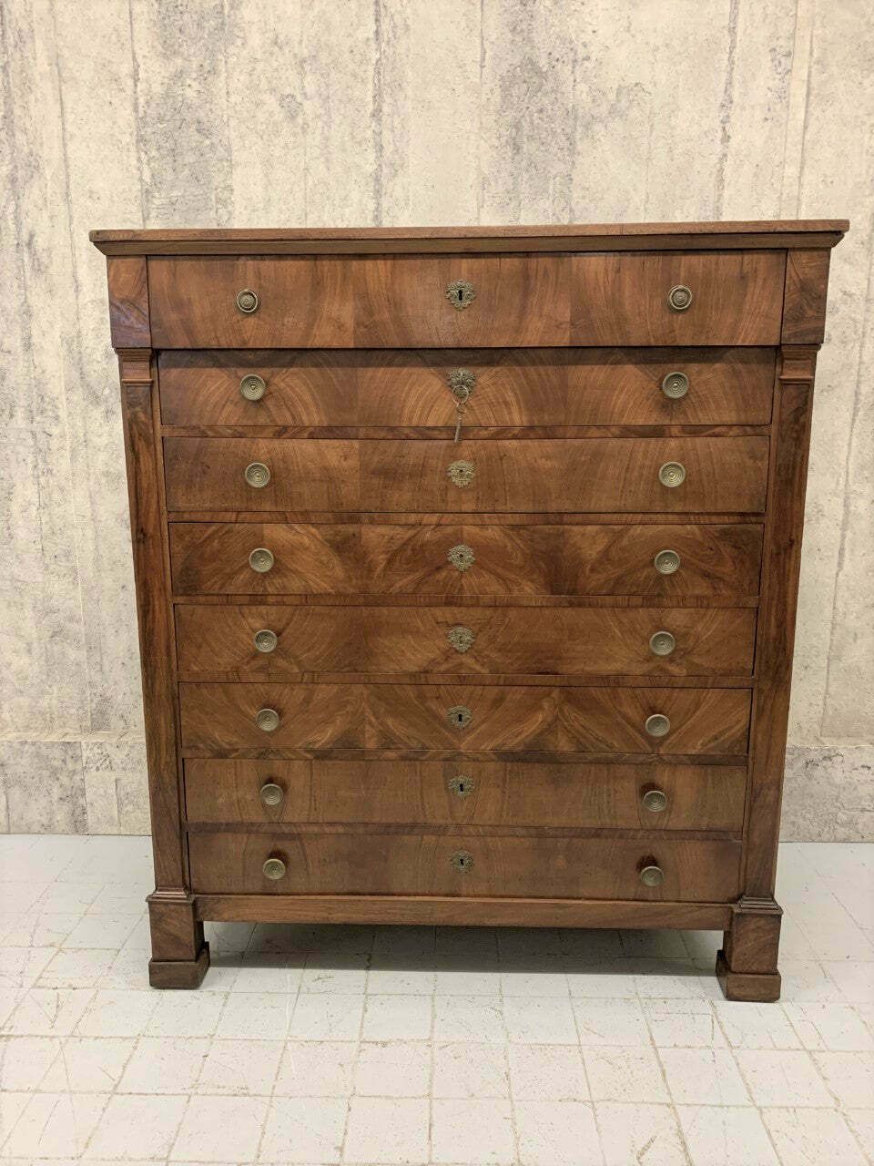 1800's Large French Chest Of Drawers photo vintage
