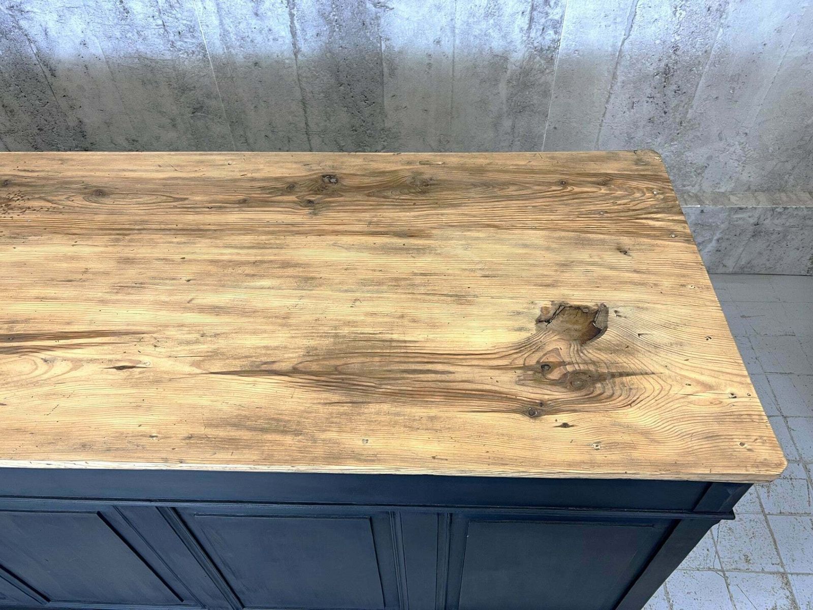 photo furniture Black Solid Wood Shop Counter Sideboard Drawers Cupboard