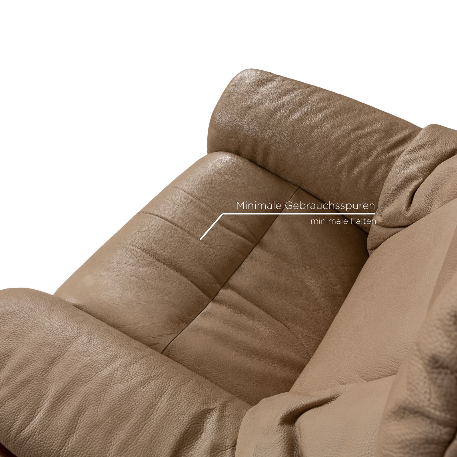 Fauteuil Stressless Eldorado en cuir beige, fonction manuelle photo 1385.0