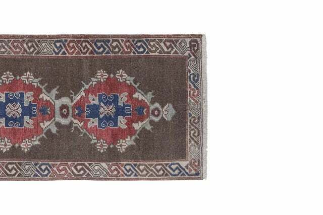 Anatolian Turkish Hand Knotted Runner 2'7'' X 7'2'' photo Textiles
