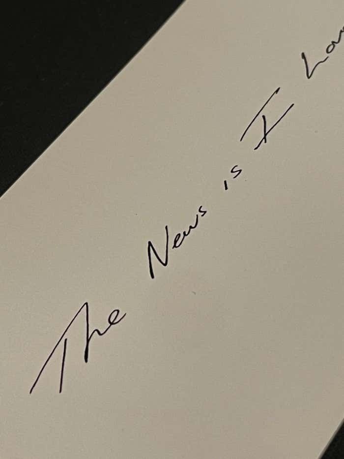 The News Is I Love You, By Tracey Emin 2021 photo for sale