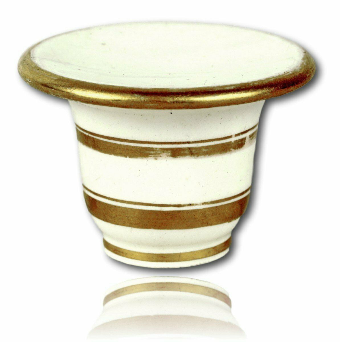 Rare Paris Porcelain Makeup Mortar   Undetermined Manufacturer   Empire Period