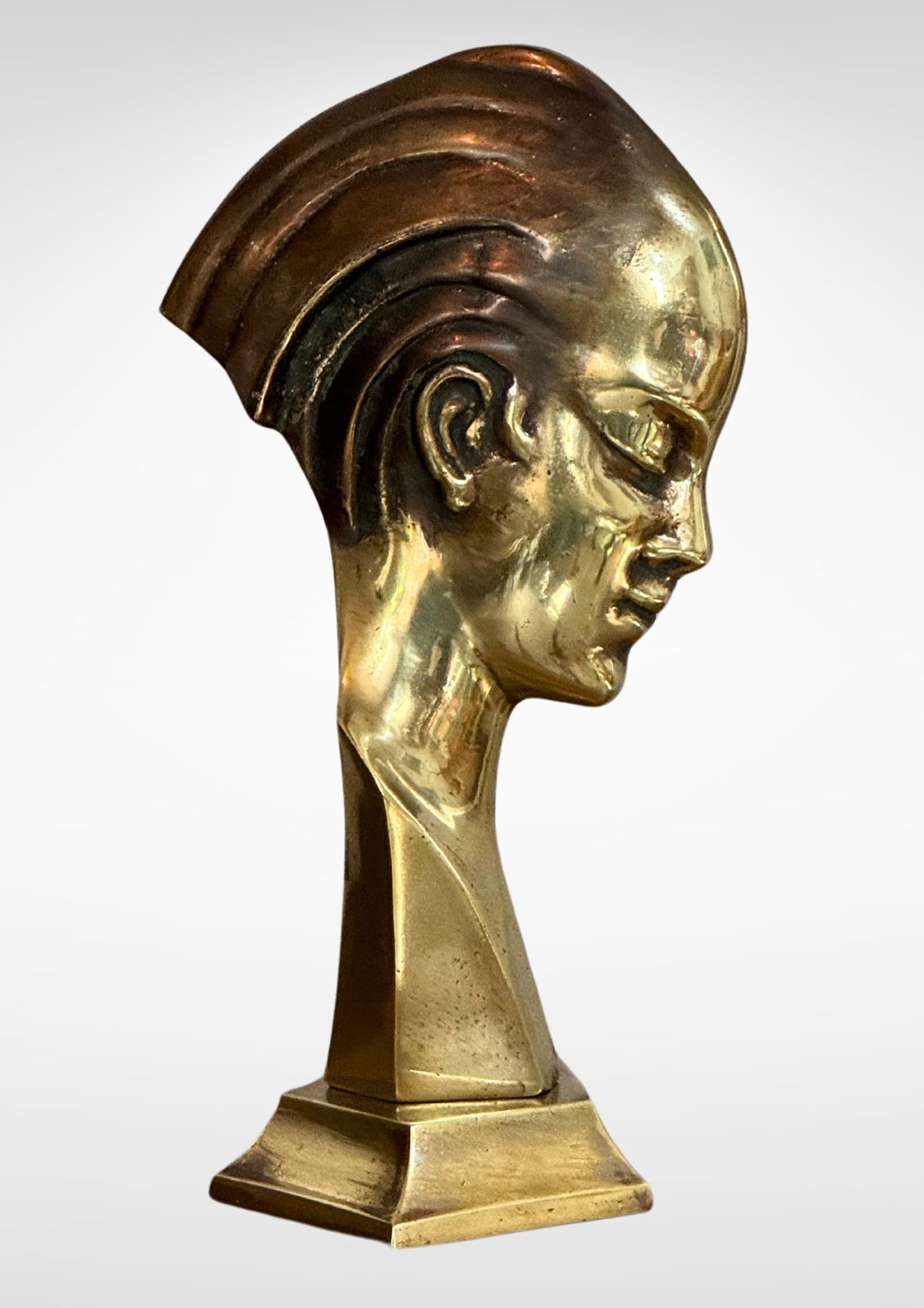 Art Deco Guido Cacciapuoti Cast Bronze Figurine Sculpture Of A Lady