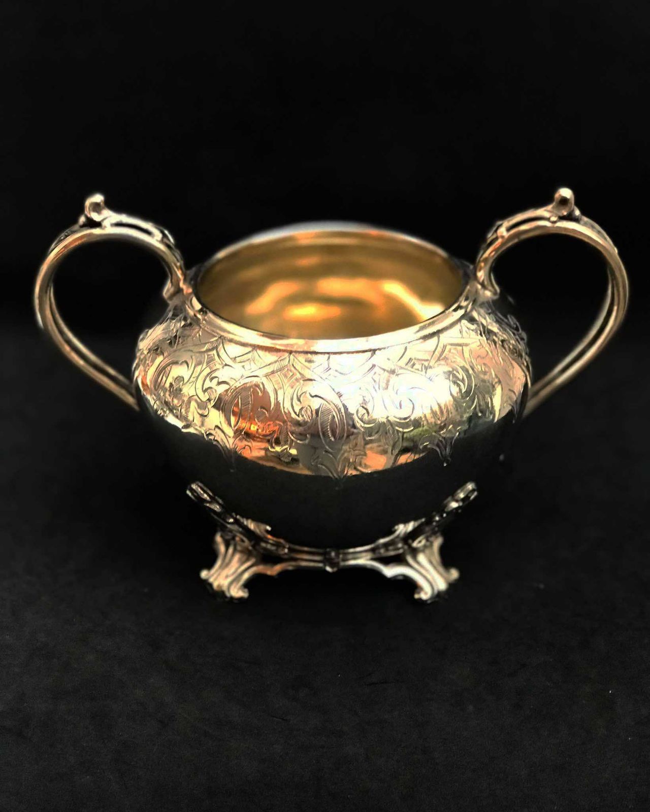 Antique Victorian Sugar Bowl James Dixon Of Sheffield 1880s Flower Decor Pots British Gift English Gift