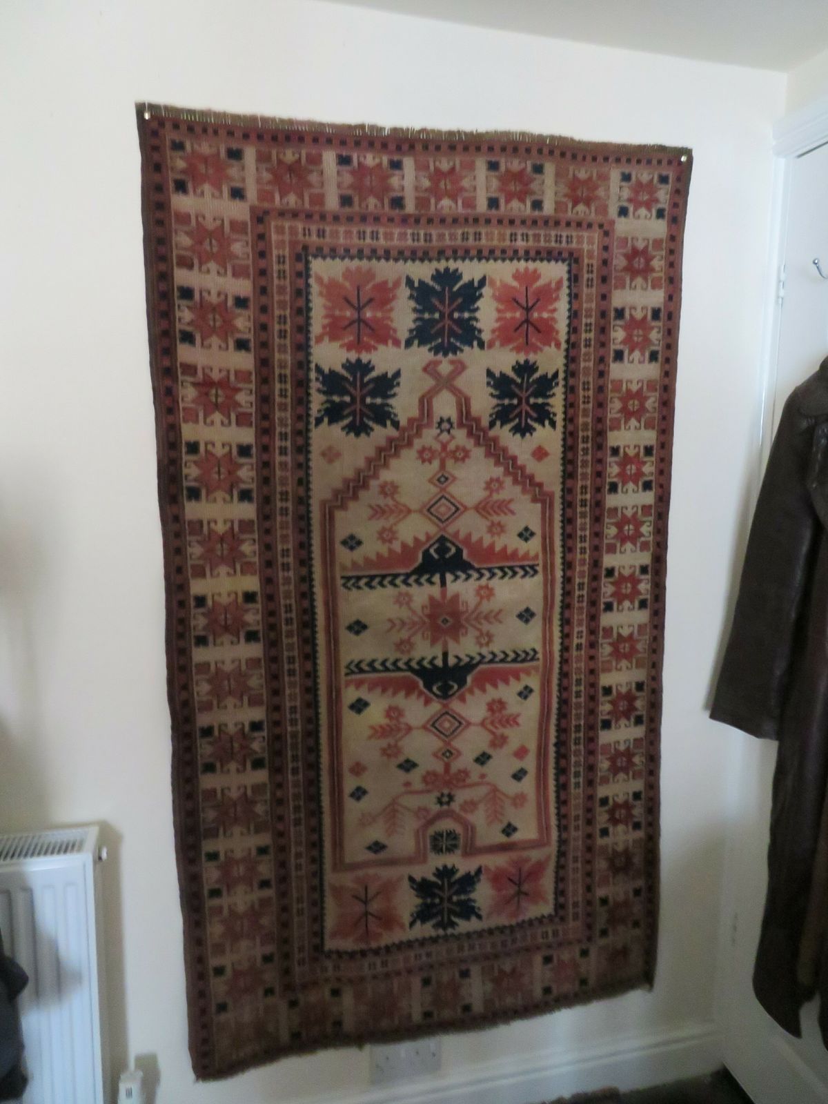 Rare Ivory Ground Antique Turkish Manastir Prayer Rug. North West Anatolia. 175cm X 102cm. photo for sale