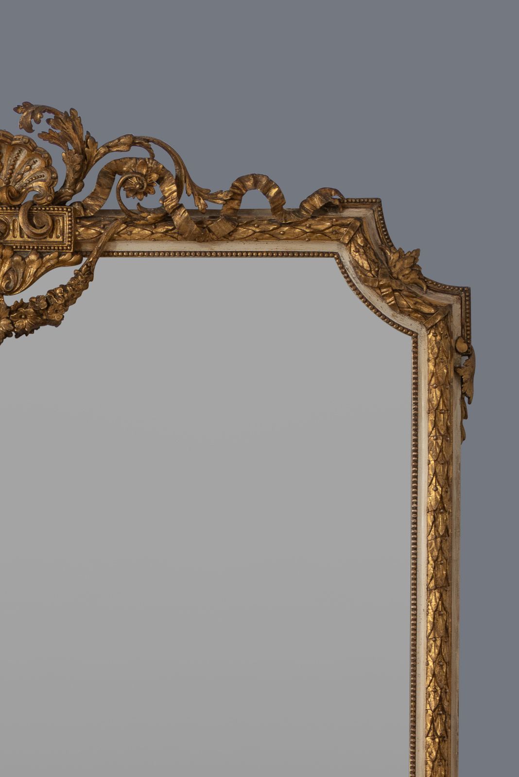 Large Stunning 19th Century English Gilt And Painted Overmantle Mirror photo Home Decor