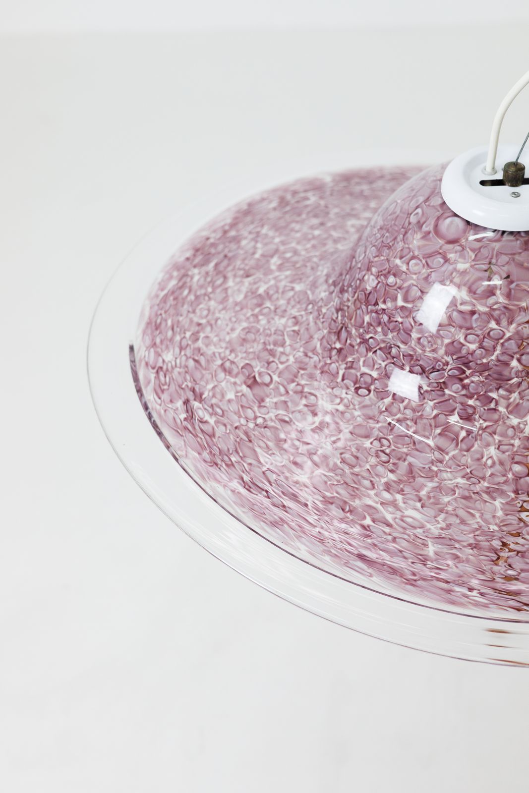 Pink Murano Ceiling Lamp Neverrino By Gae Aulenti For Vistosi photo for sale