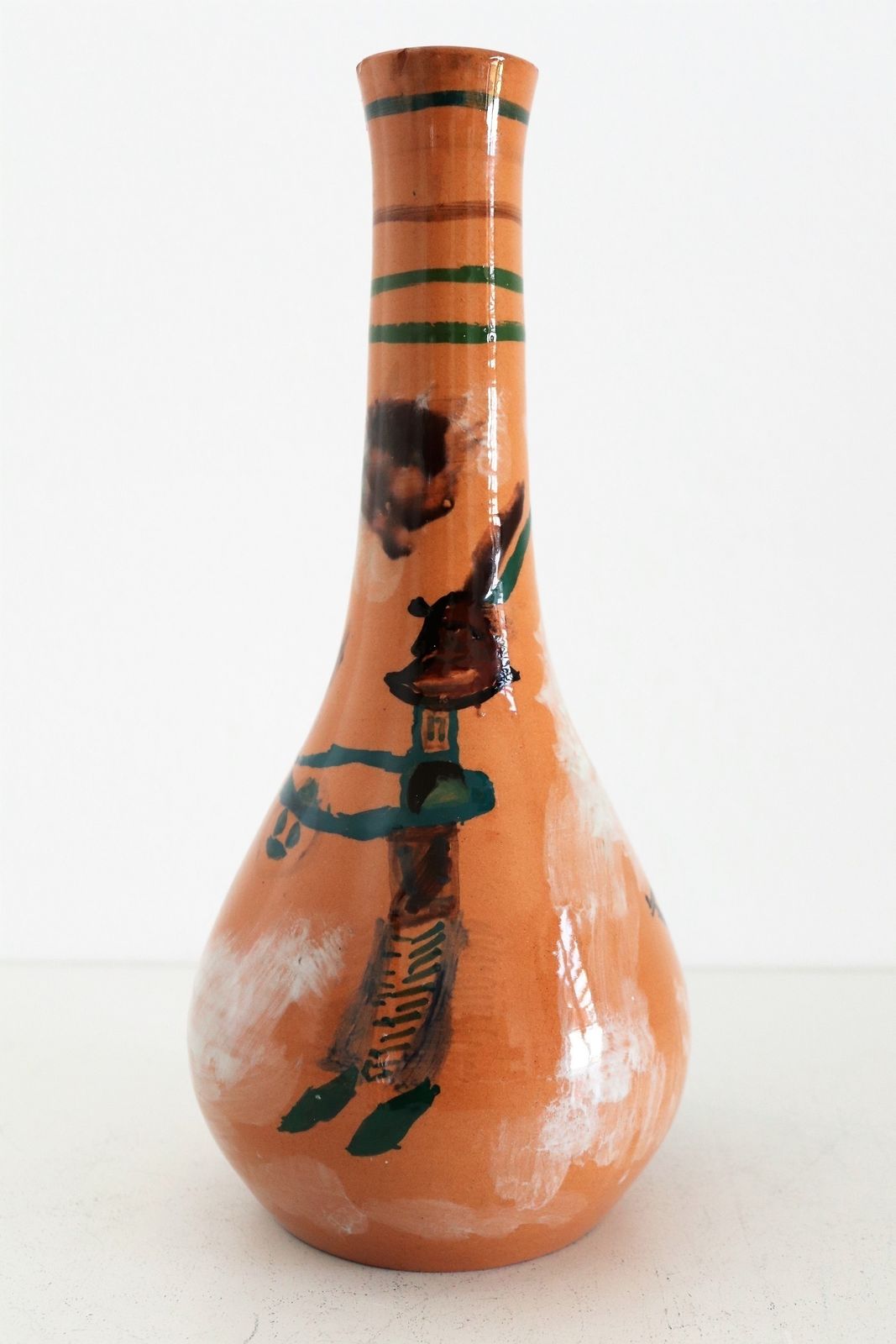 Italian Midcentury Ceramic Modernist Collectors Vase By Art Rumi Orobico, 1950s photo furniture