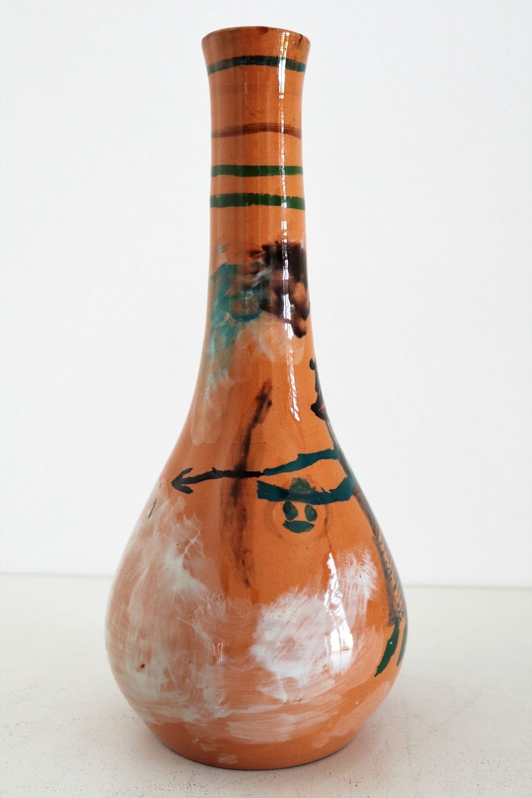 Italian Midcentury Ceramic Modernist Collectors Vase By Art Rumi Orobico, 1950s photo Home Decor