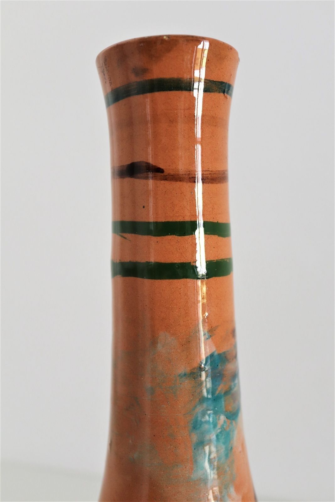 Italian Midcentury Ceramic Modernist Collectors Vase By Art Rumi Orobico, 1950s photo vinterior