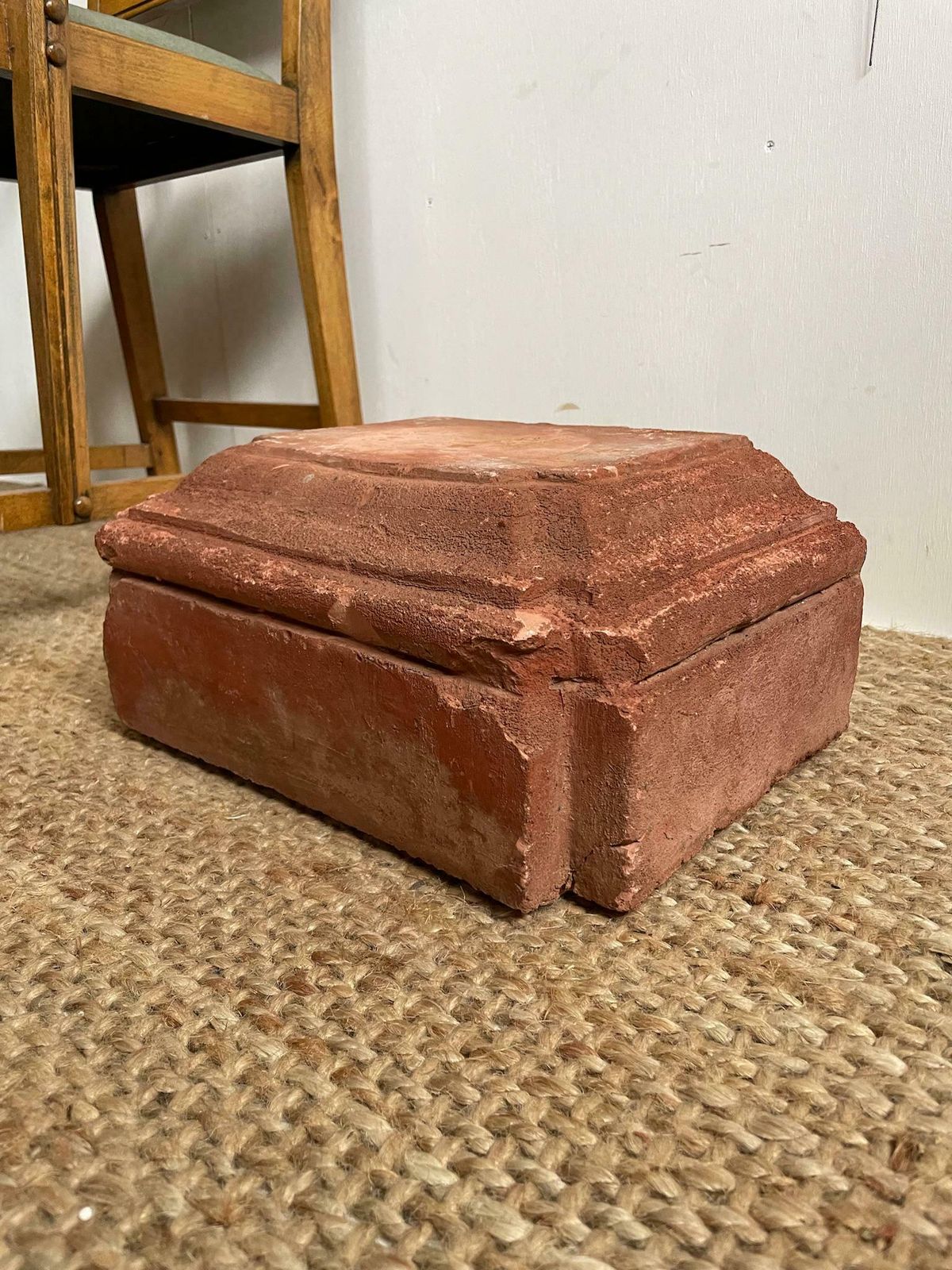 Small Red Brick Pedestal For Plants Or Pots Can Be Used Indoor Or Out photo Home Decor