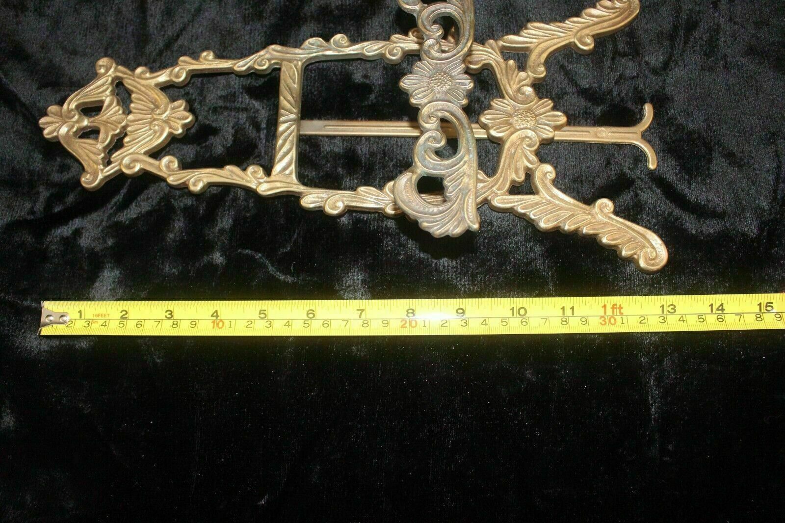 58.0 Original Italian Brass Display/Picture Easel Baroque Italian Victorian From Rome photo