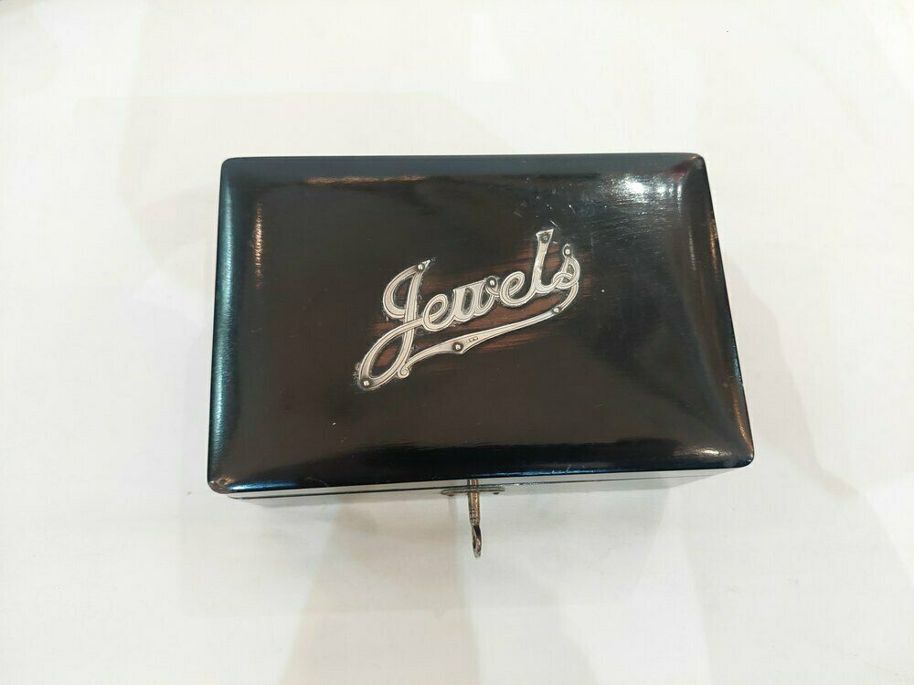 George V Ebonised Jewellery Box And Tray C.1925 photo Home Decor