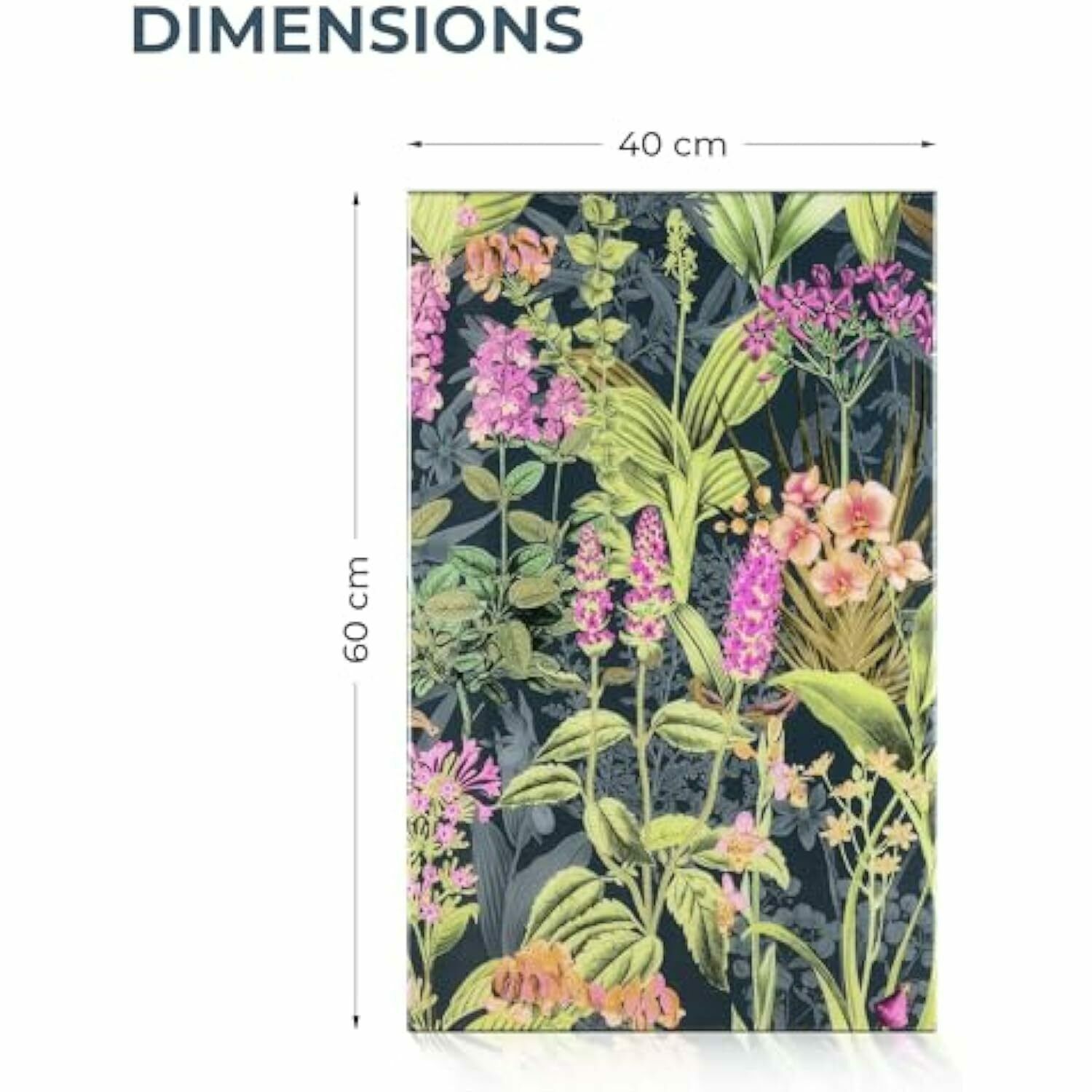 Colourful Floral Design   Handcrafted Epoxy Resin Wall Art | Elegant & Durable Artistic Décor For Home, Office & Living Room photo furniture
