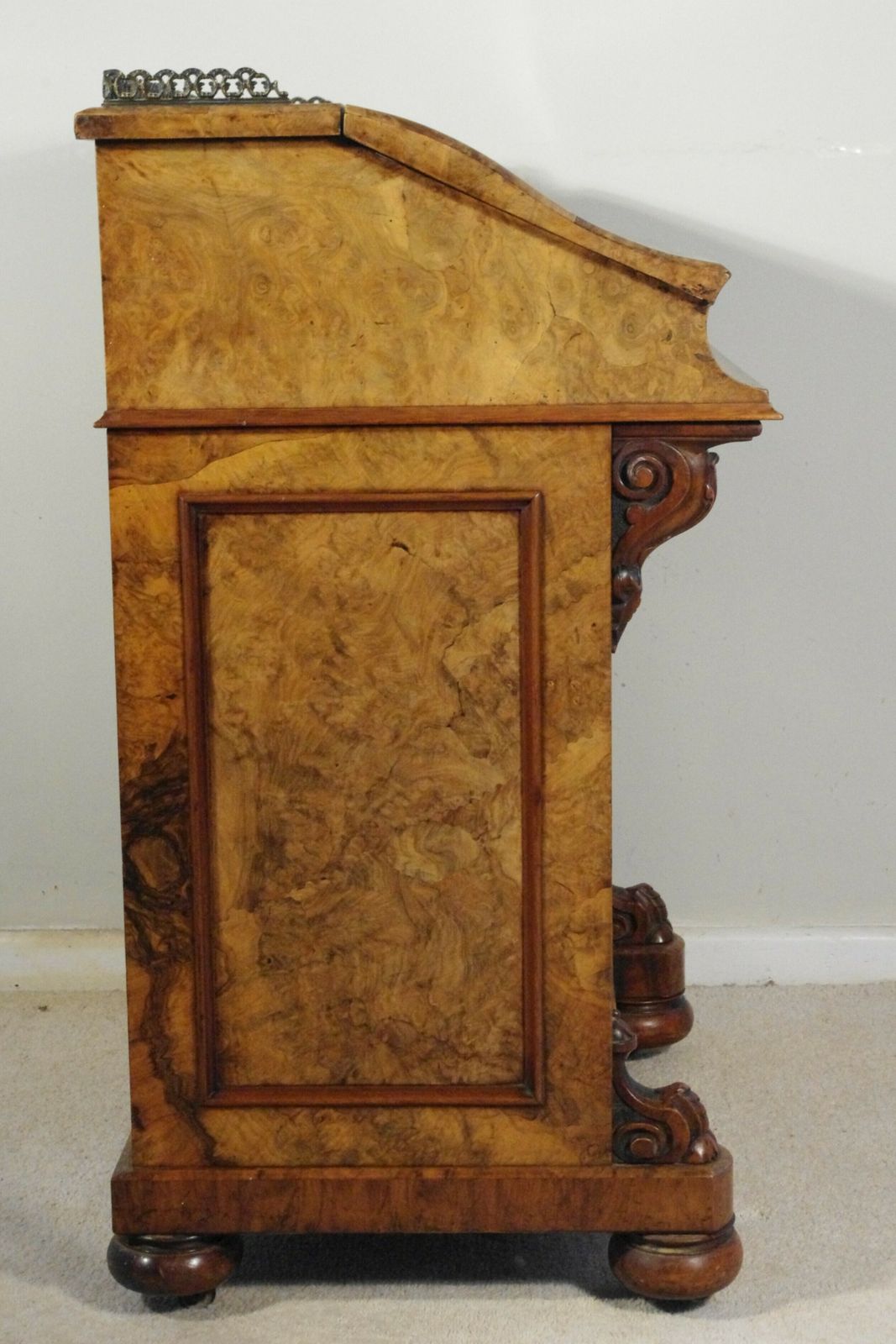Victorian Burr Walnut Davenport photo Furniture