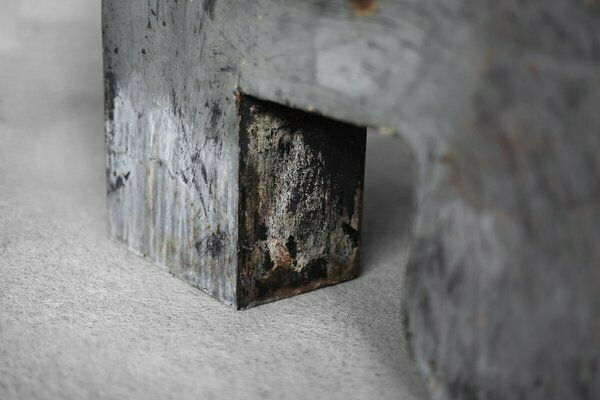 photo furniture Large Vintage Polish Industrial Metal Letter R, 1950s