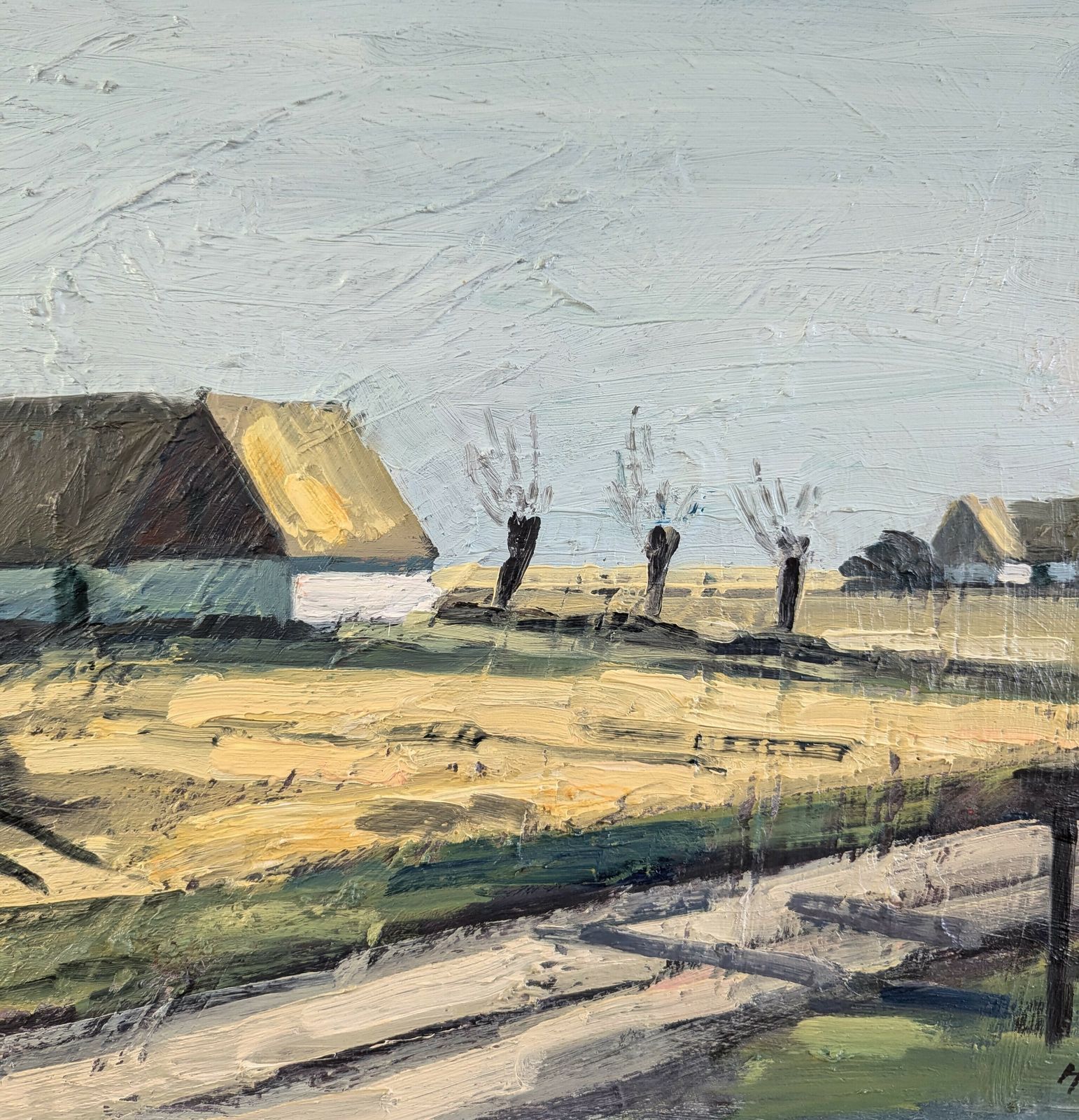 Art Quiet Days On The Farm Oil Painting photo