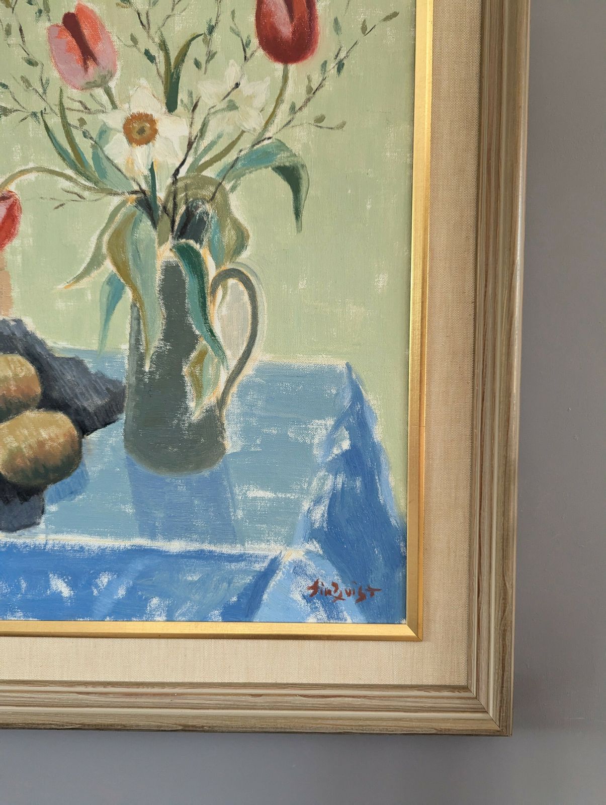 Tulips In A Jug, Oil Onto Canvas photo buy