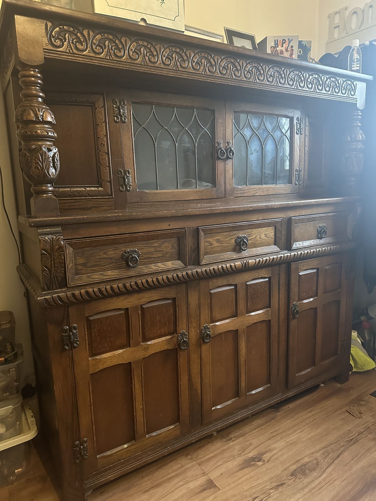 Old Charm Furniture Wood Bros Oak Cabinet
