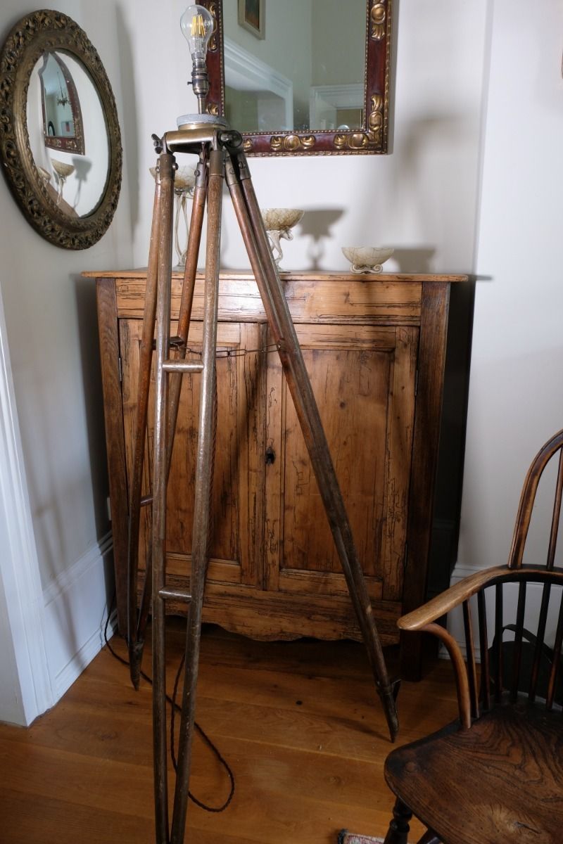Standard Lamp In A Military Surveyor Style photo for sale
