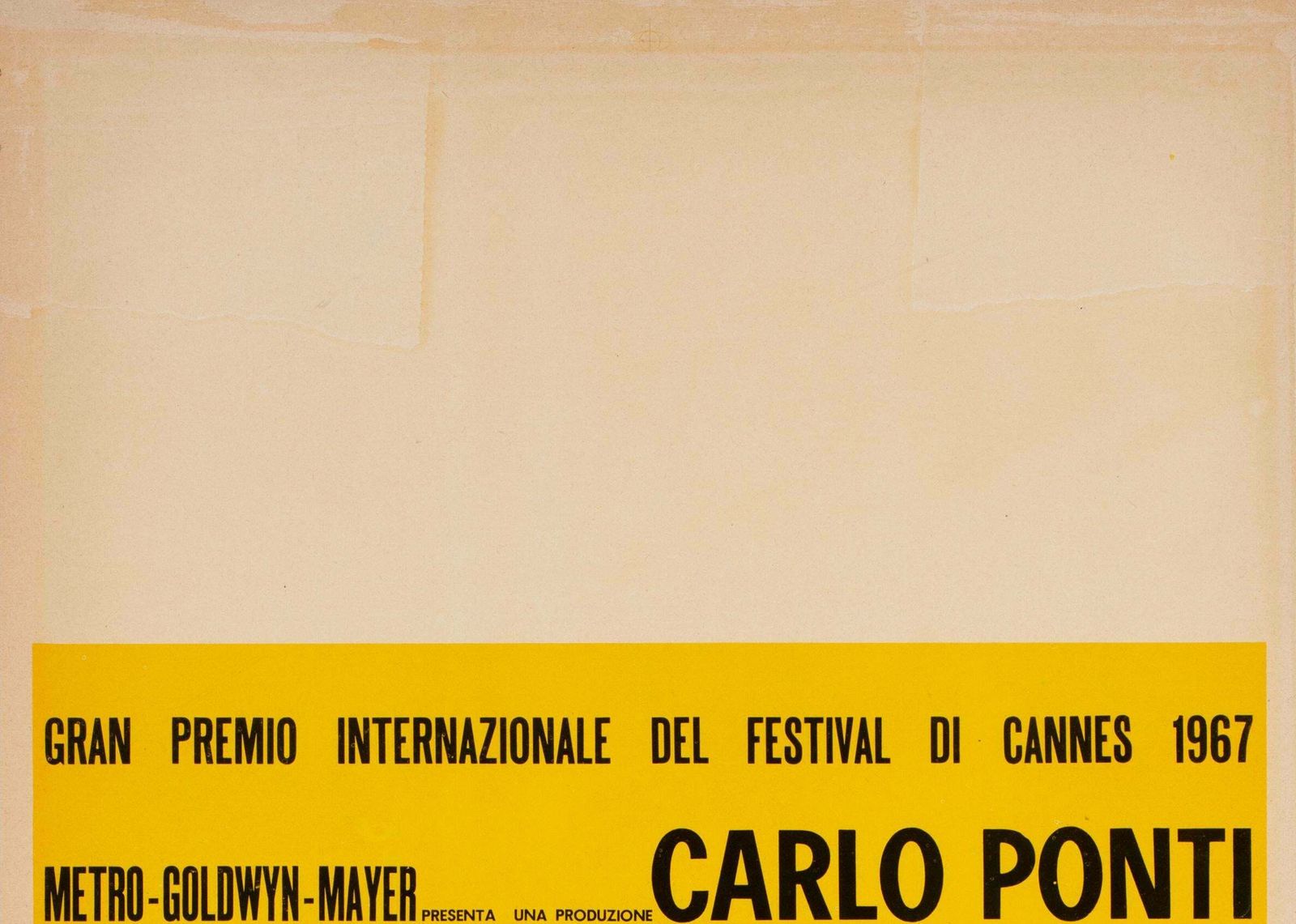 Blow Up 1967 Italian Locandina Yellow Style Film Poster photo for sale