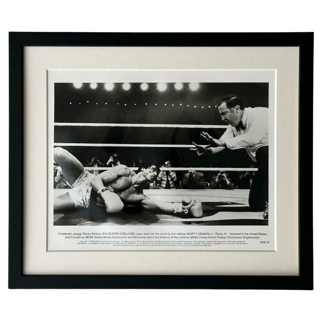 Rocky III Publicity Film Still 1982 Sylvester Stallone   Framed