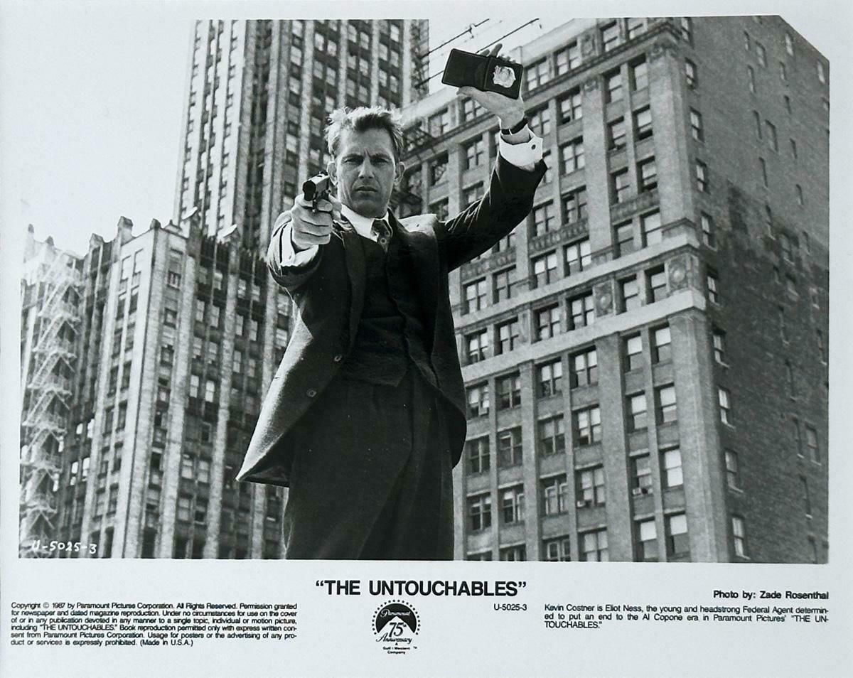 The Untouchables Publicity Film Still Kevin Costner 1987    Framed photo for sale