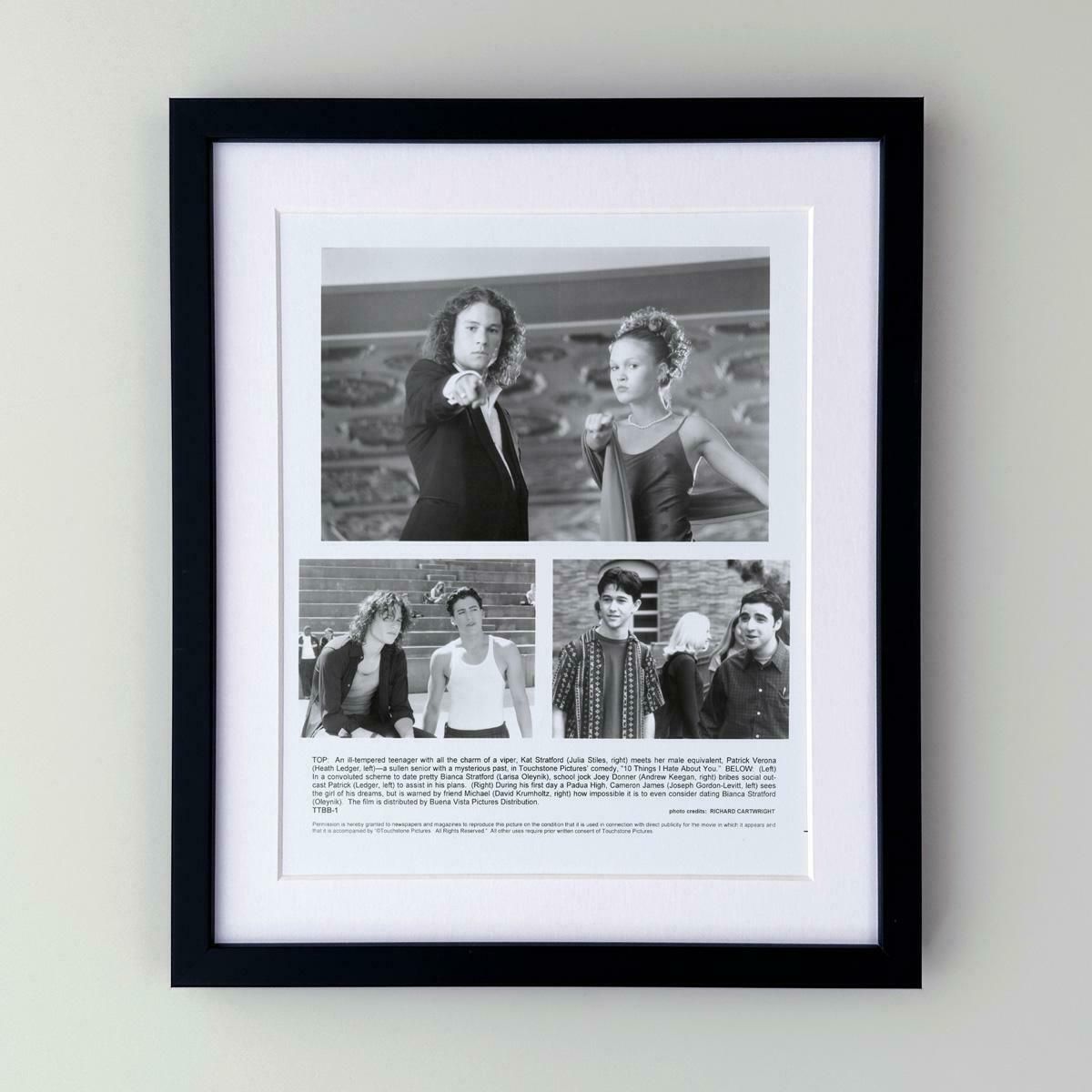 10 Things I Hate About You  (1999)  Publicity Film Still  Framed photo furniture