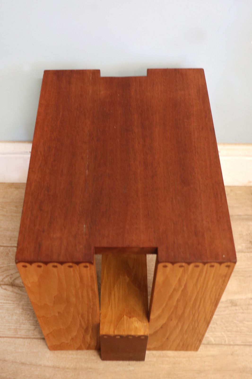 A Lovely 1970/80s Hardwood Stool Design By Craftsman Gordon Warr. photo 495.0