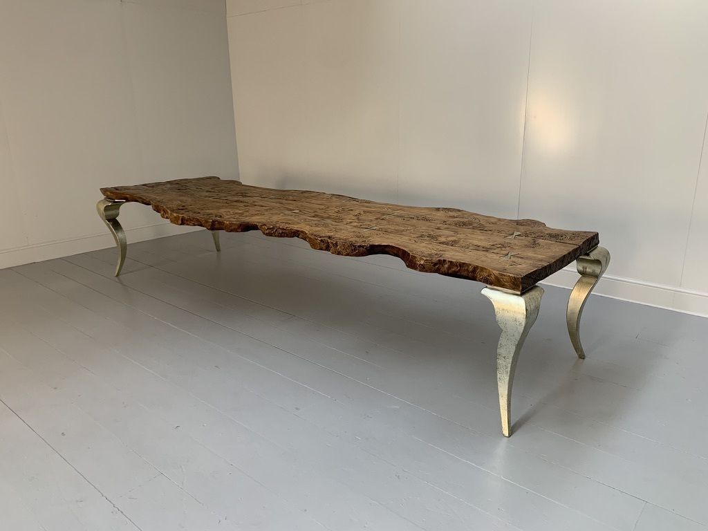 Bizzotto Italia “Sidney” Dining Office Meeting Table – In Solid Briar Wood photo for sale
