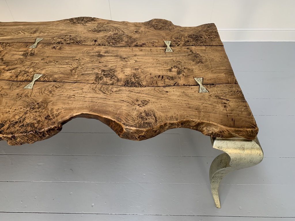 photo for sale Bizzotto Italia “Sidney” Dining Office Meeting Table – In Solid Briar Wood