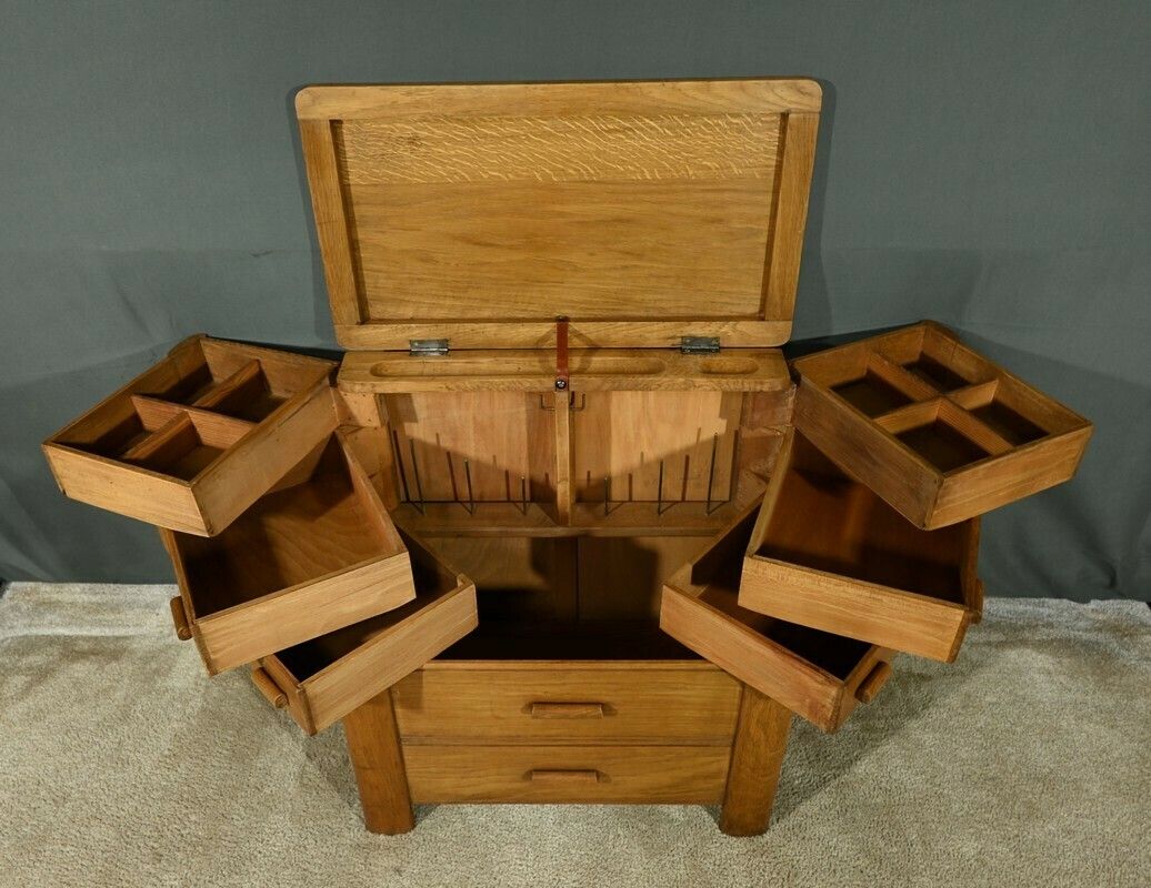 Furniture “La Pratique” Worker In Oak, By Créations Chantal For Moda – 1960 photo