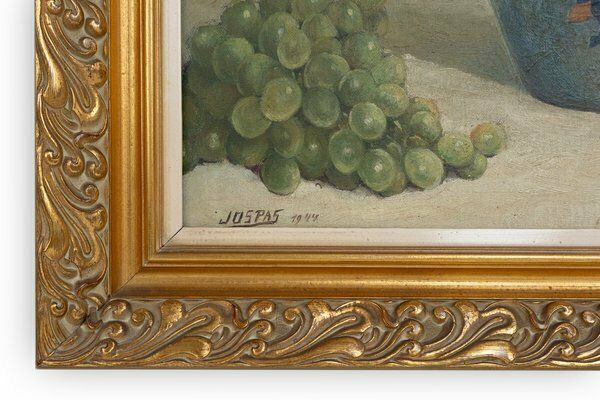 Jos Pas, Baroque Vase With Flowers, 1944, Oil On Canvas photo buy