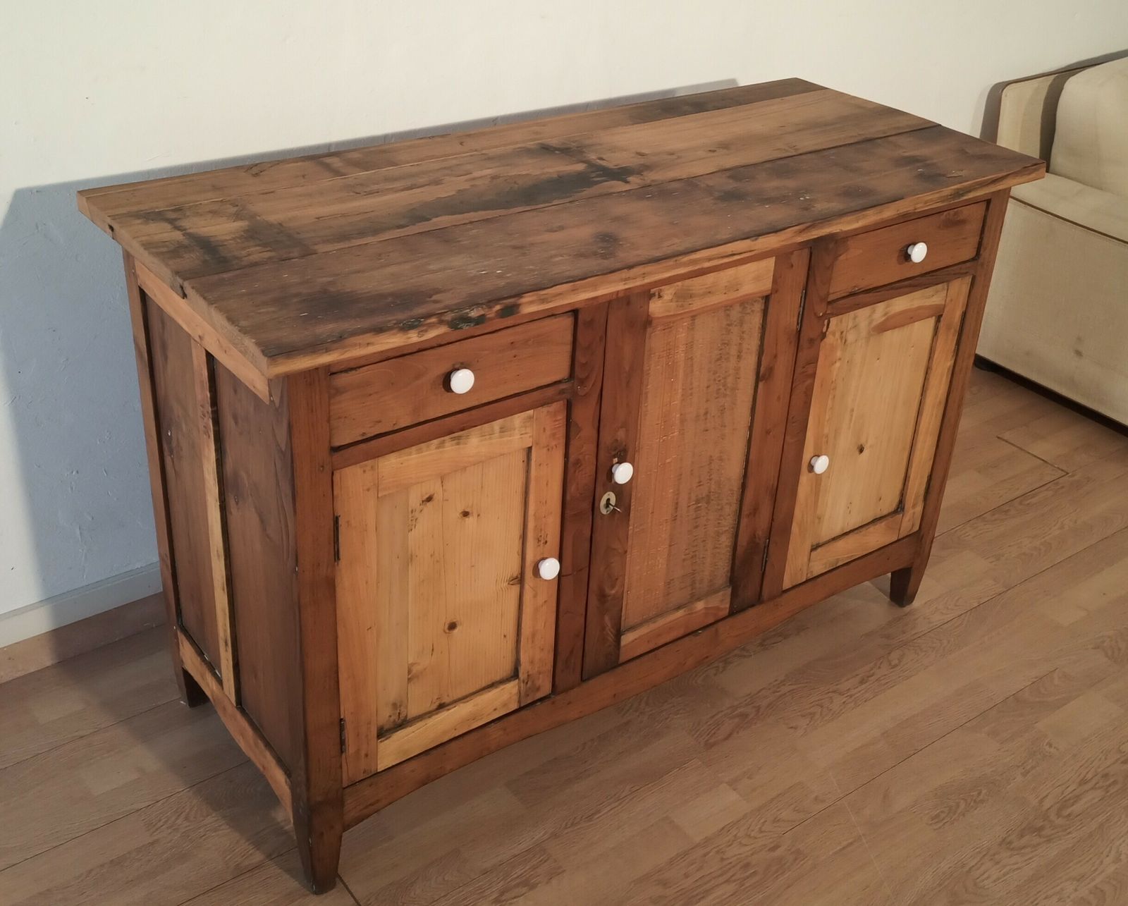 Country Pine Dresser Base, South Of Italy, Late XIX° Century photo buy
