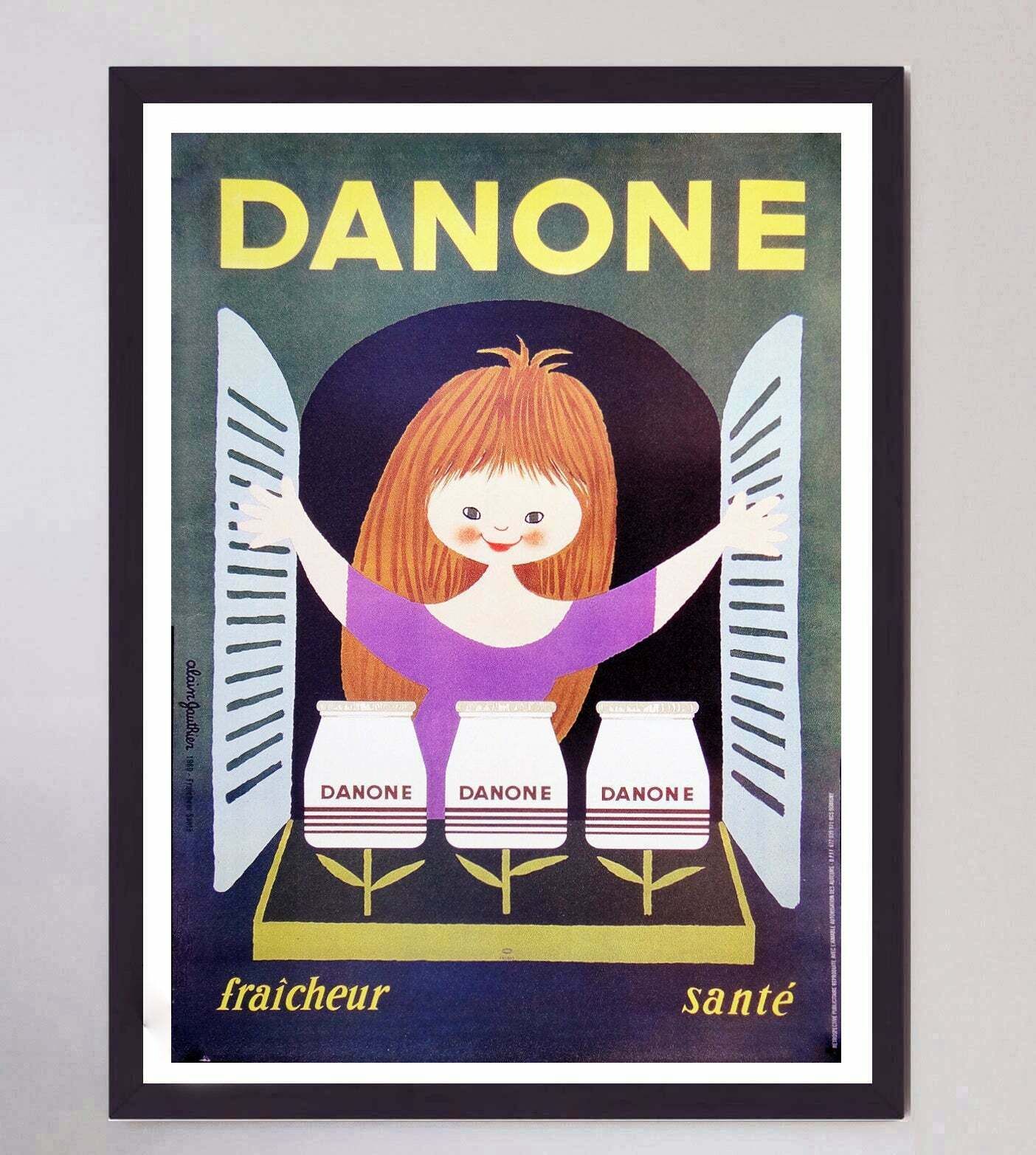 Danone   Fraicheur Sante Original Vintage Poster photo furniture
