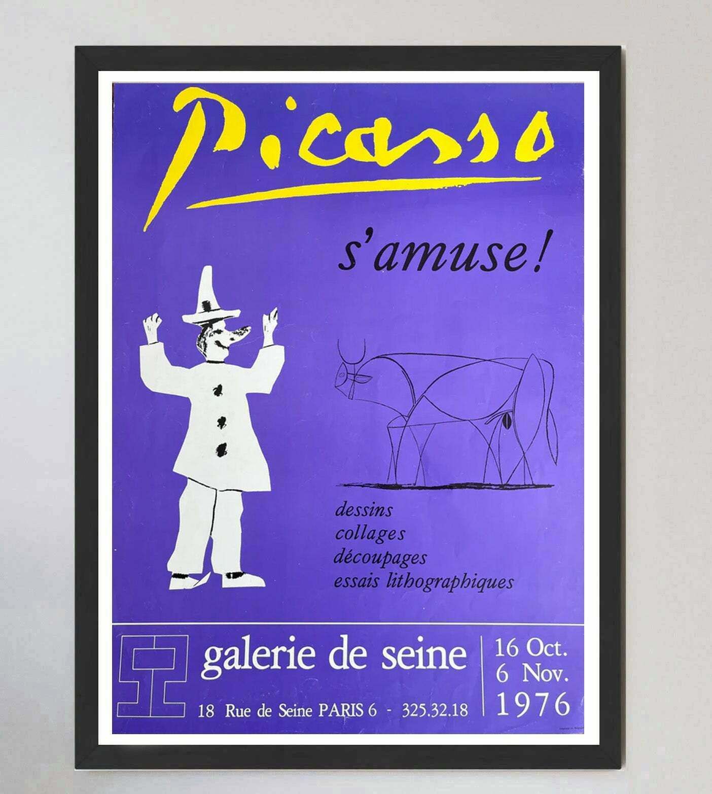Pablo Picasso   S'amuse!   Galerie De Seine Original Vintage Poster photo furniture