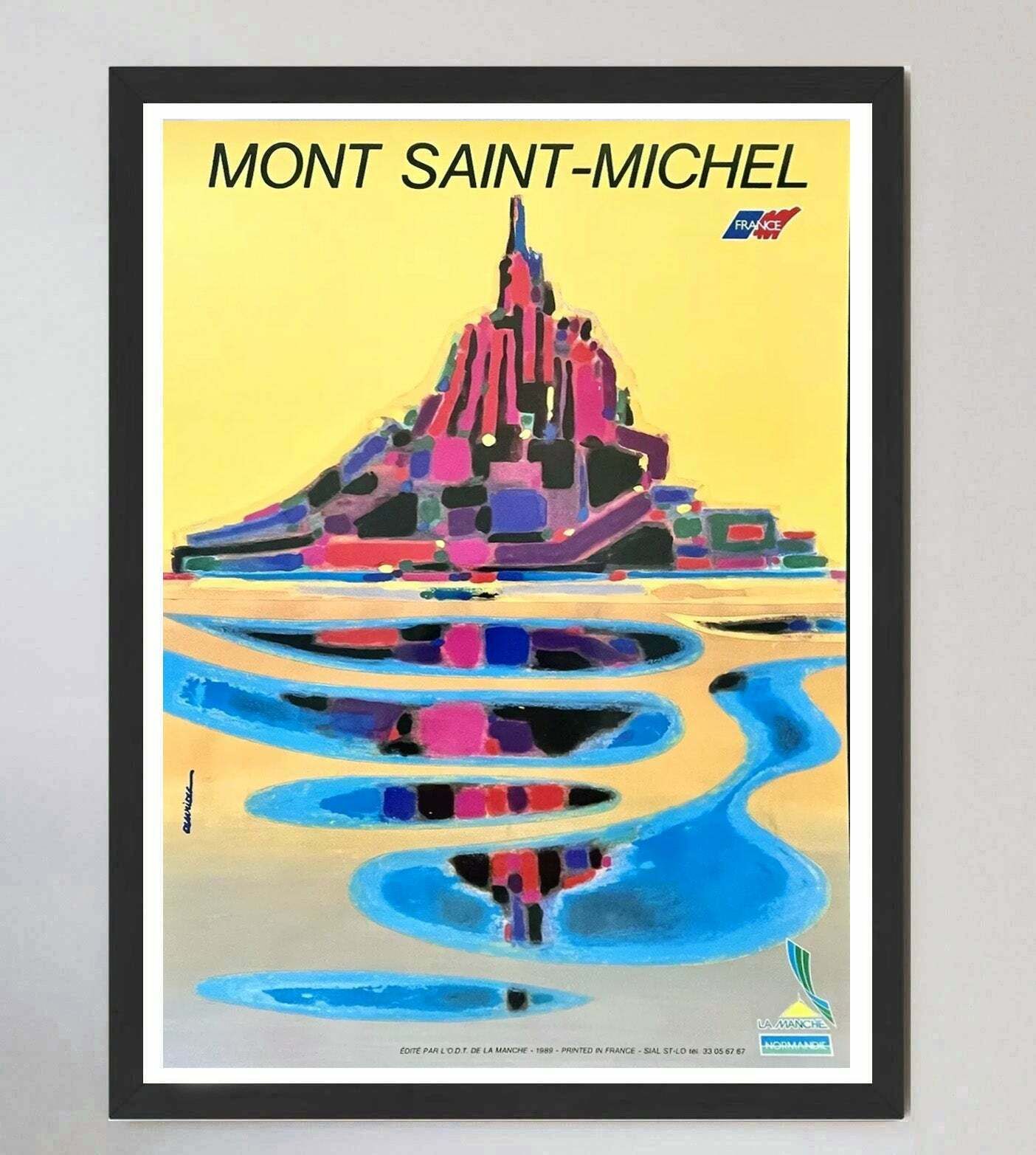 Mont St Michel   Auriac Original Vintage Poster photo furniture