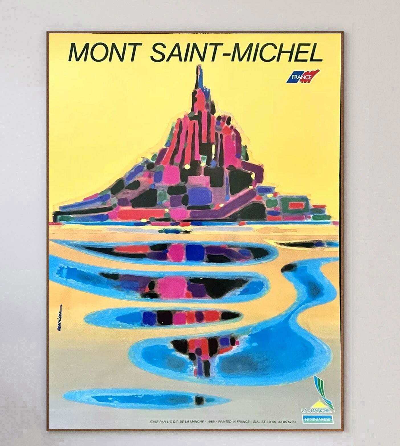 Mont St Michel   Auriac Original Vintage Poster photo 442.0