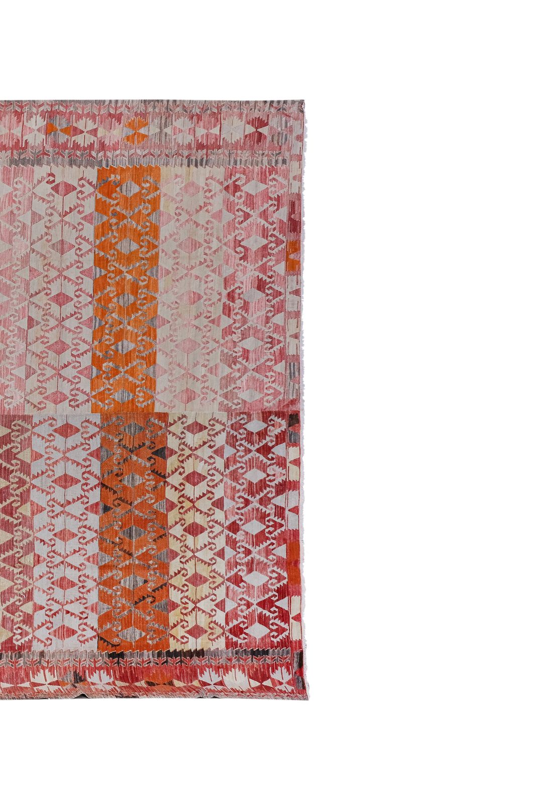 1960s Oversized Pastel Turkish Kilim Rug 10'1'' X 12'2'' photo for sale