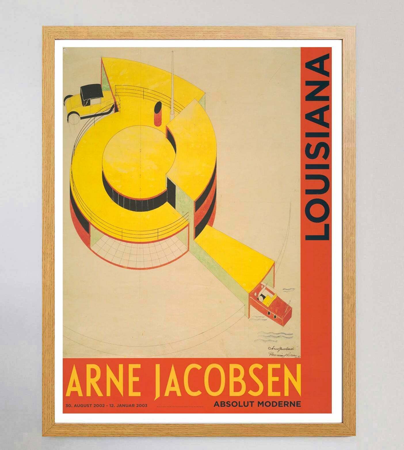 Arne Jacobsen   Louisiana Gallery Original Vintage Poster photo Art