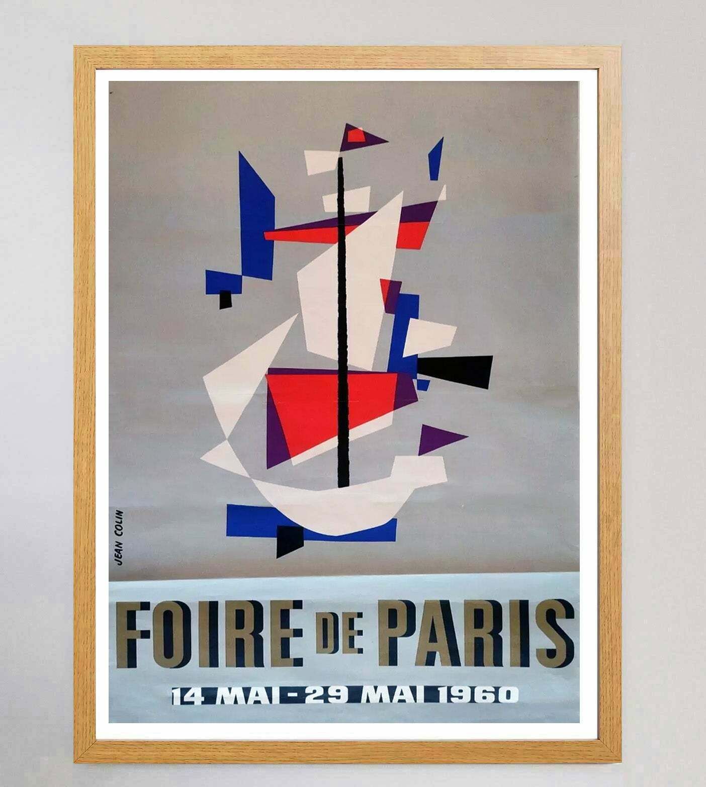 Foire De Paris 1960   Jean Colin  Original Vintage Poster photo Art